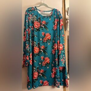 Floral Long Sleeve Dress